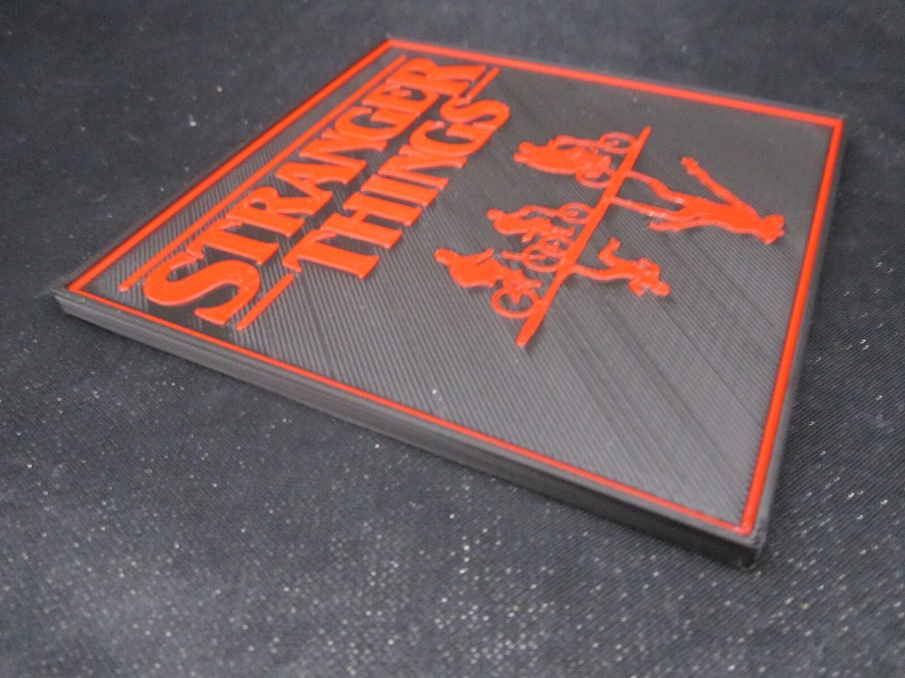 Stranger Things Drink Coaster Set (4 Qty 3d Printed for Cold Beverages)