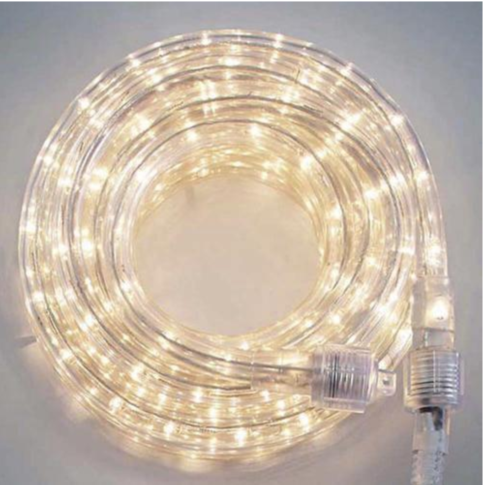 30' Clear rope light
