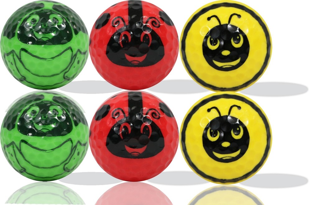 Bee, Lady Bug & Turtle Golf Balls 6 pack - Great Gift Idea!