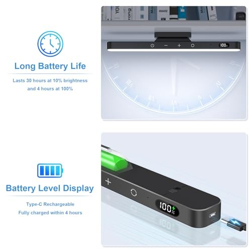 Rechargeable Light Bar with Romote Control,3 Colors 3W Remote Control