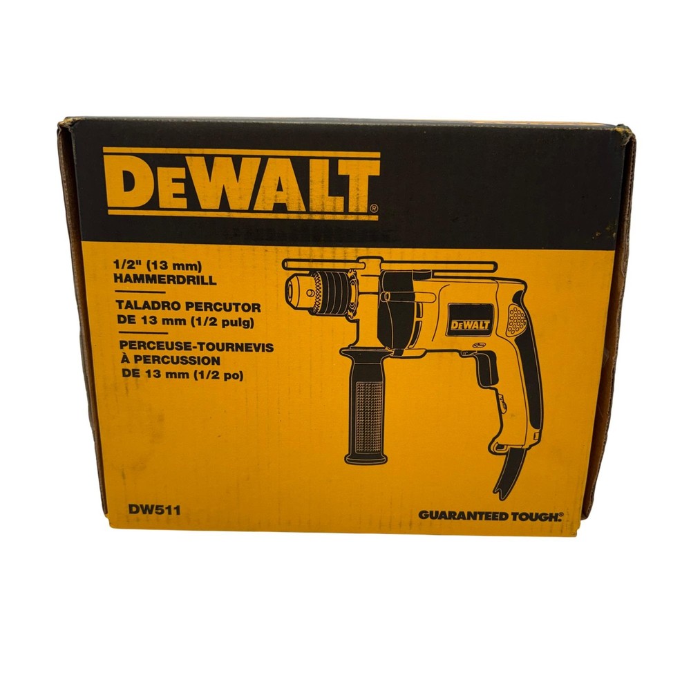 DEWALT 1/2" 7.8 Amp Corded Variable Speed Hammer Drill DW511