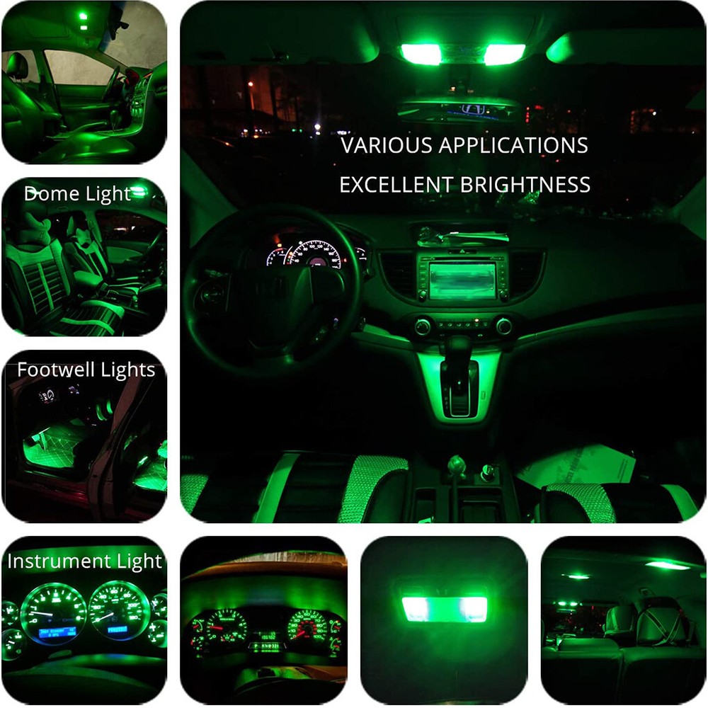 10X 74 T5 2721 LED Bulb Dash Lights w/ PC74 Socket Instrument Panel Gauge Light