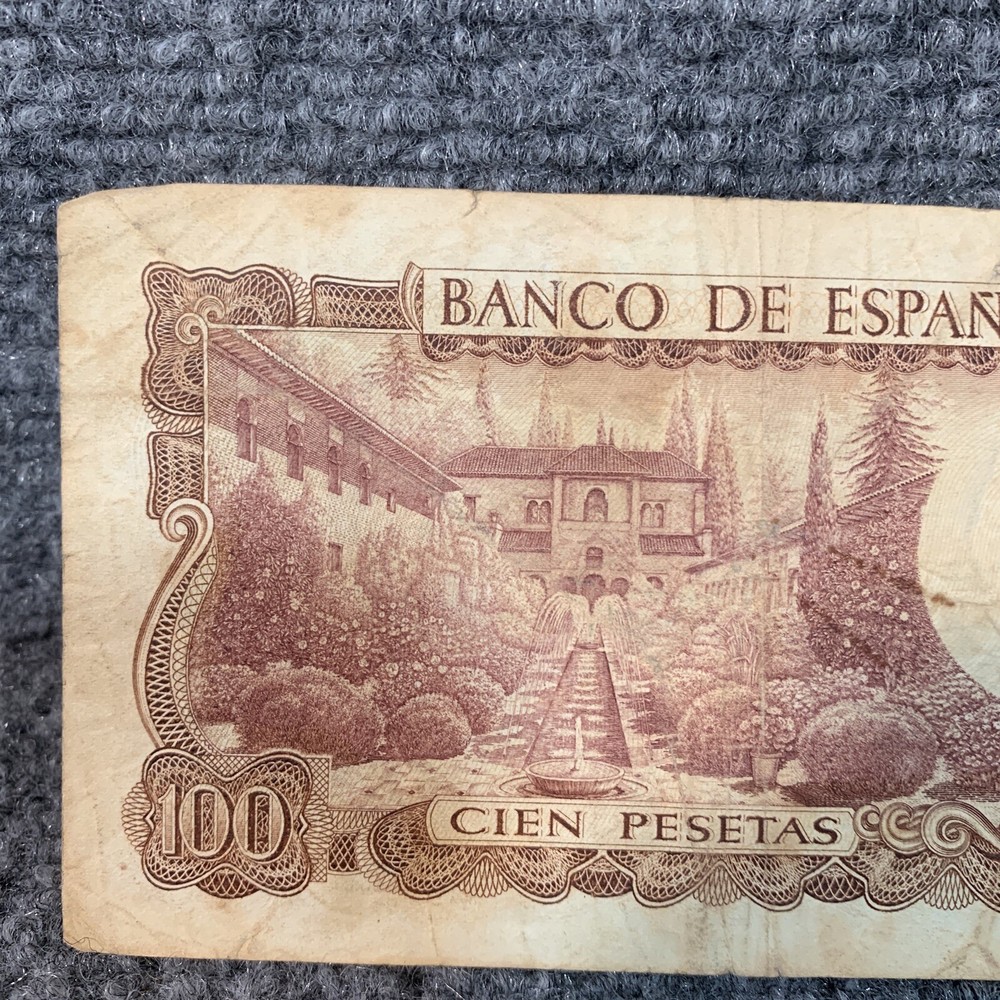 SPAIN 100 PESETAS Banknote 1970