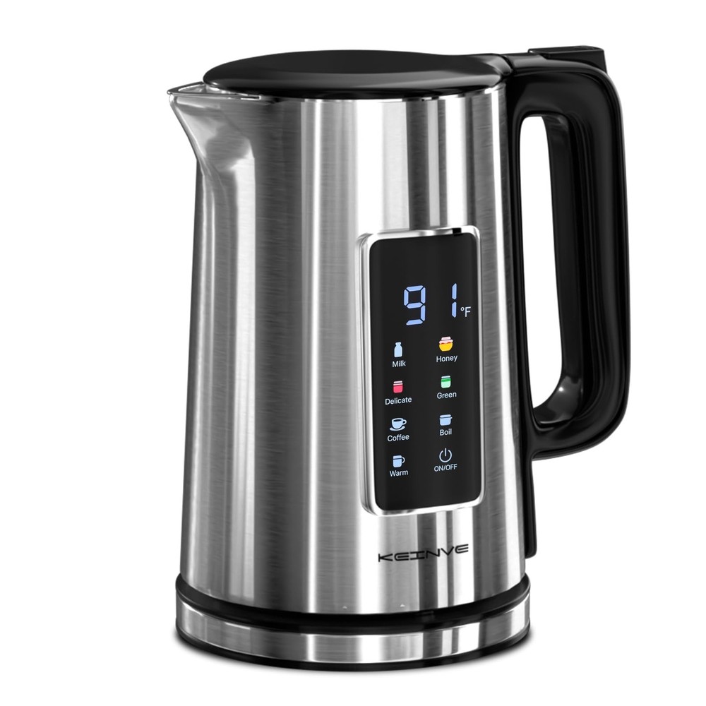 1.7L Electric Kettle, Touch Screen Water Boiler, Auto Shut Off, Double Wall, ...