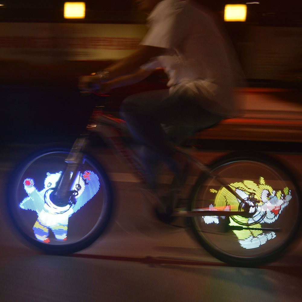 64 LEDs Wireless Spokes Lights Color Changing Programmable YAVL