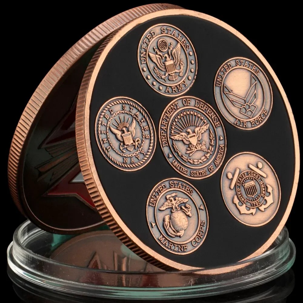 U.S. No One Does More for Veterans Challenge Coin 50mm