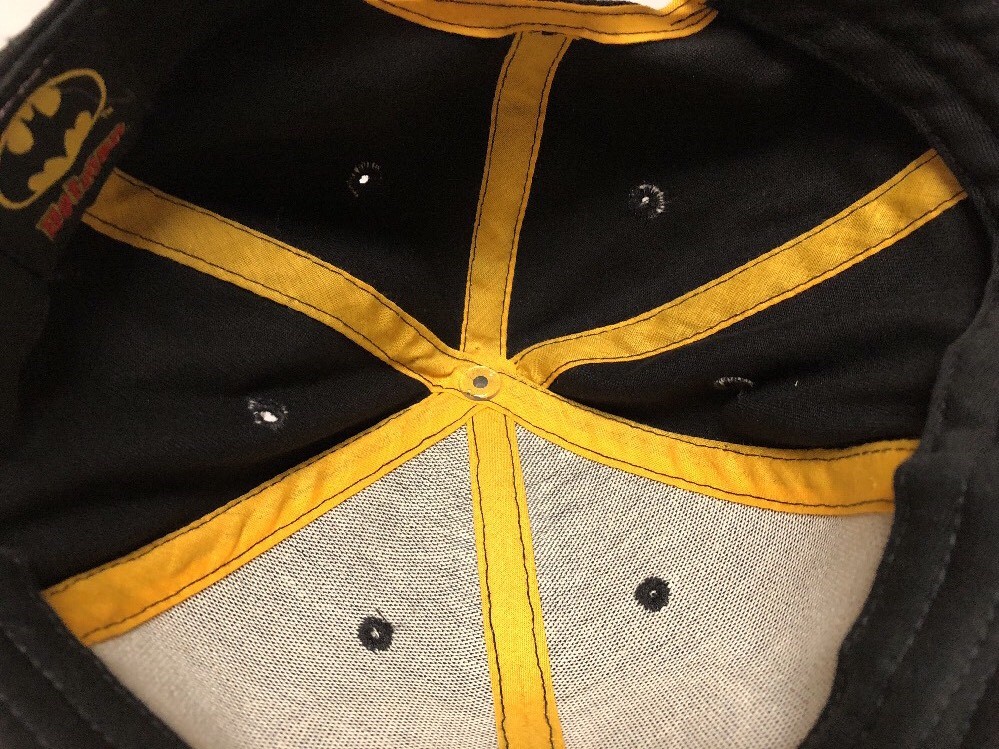 Batman DC Comics Bat Symbol Youth Adjustable Baseball Cap Hat Dark Knight EUC