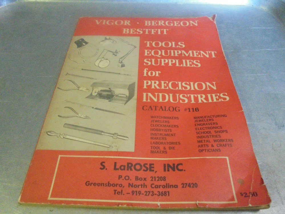 Vintage 1969 S. LaRose Tool Catalog