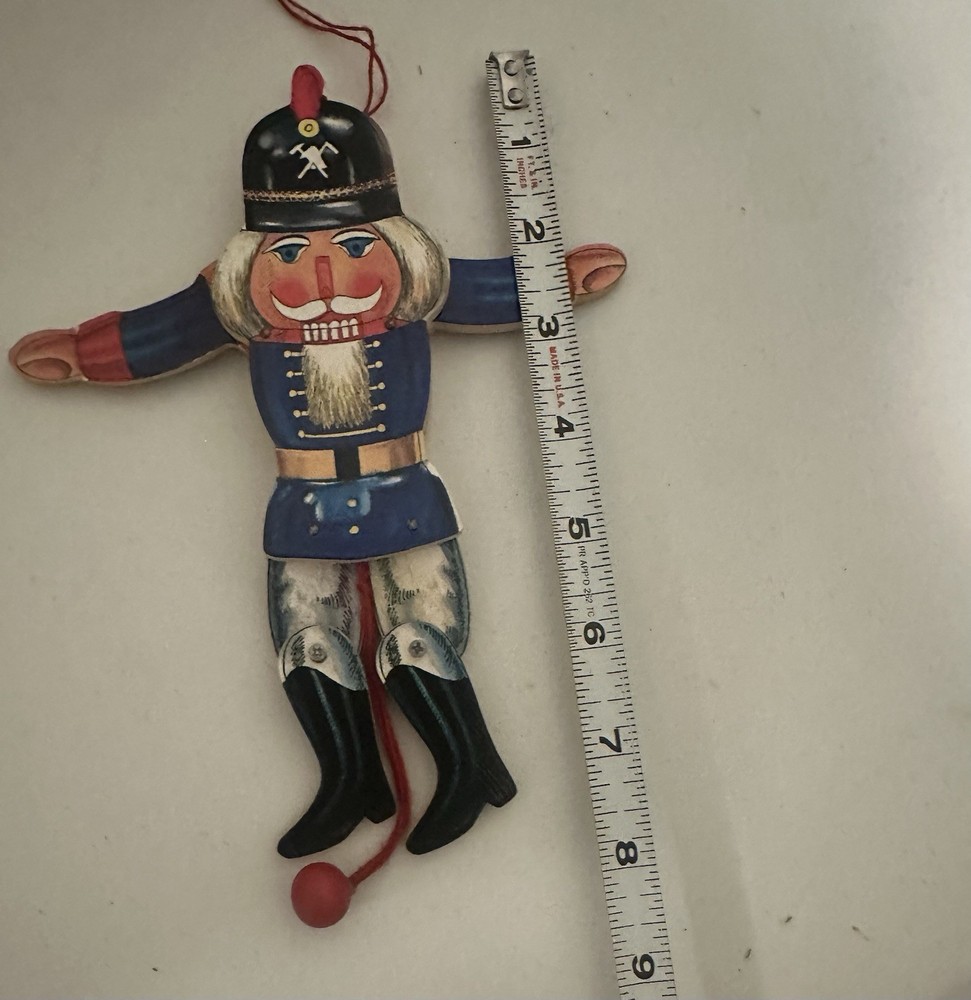 Vtg Pull String Nutcracker Jumping Jack