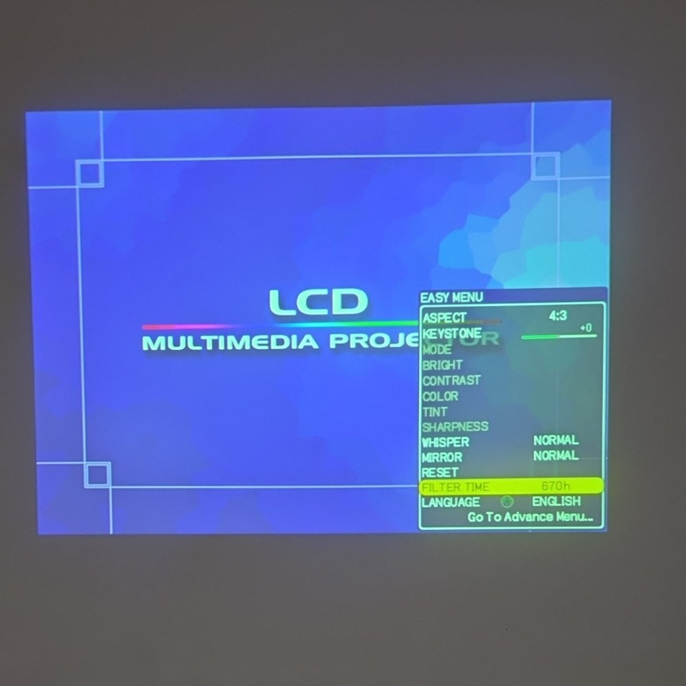 Hitachi CP-X345 Multimedia LCD Projector Untested