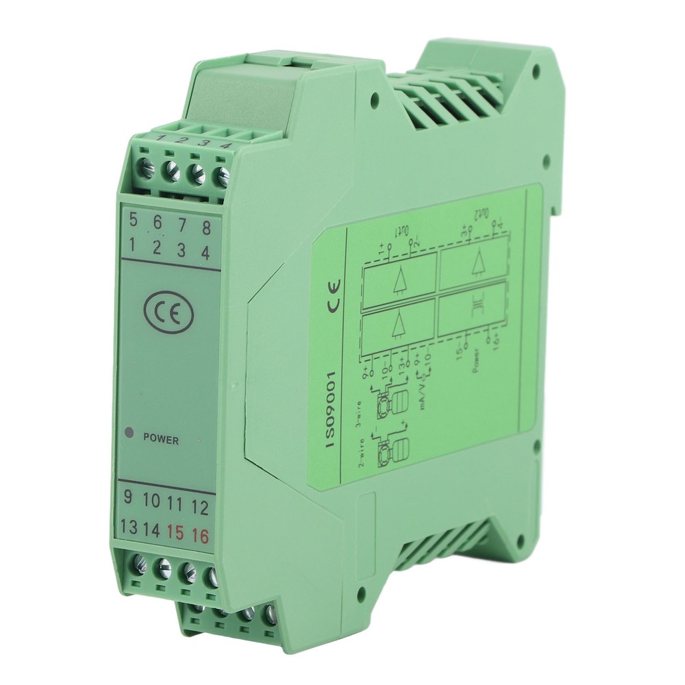 DC 24V DC Current Signal Isolator Transmitter 4-20mA PLC Detect Conditioner