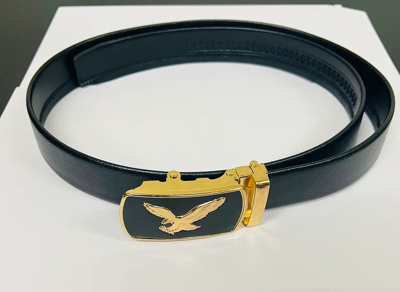 Men Eagle Decor Automatic Buckle Belt