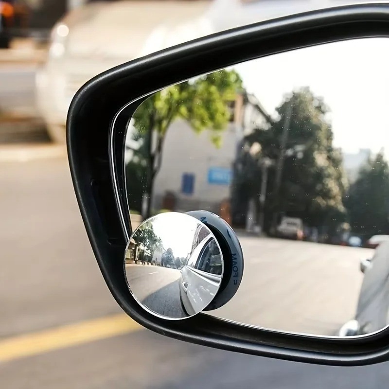 Car Blind Spot Convex Mirror 360° Wide Angle Adjustable Rear View Mirror