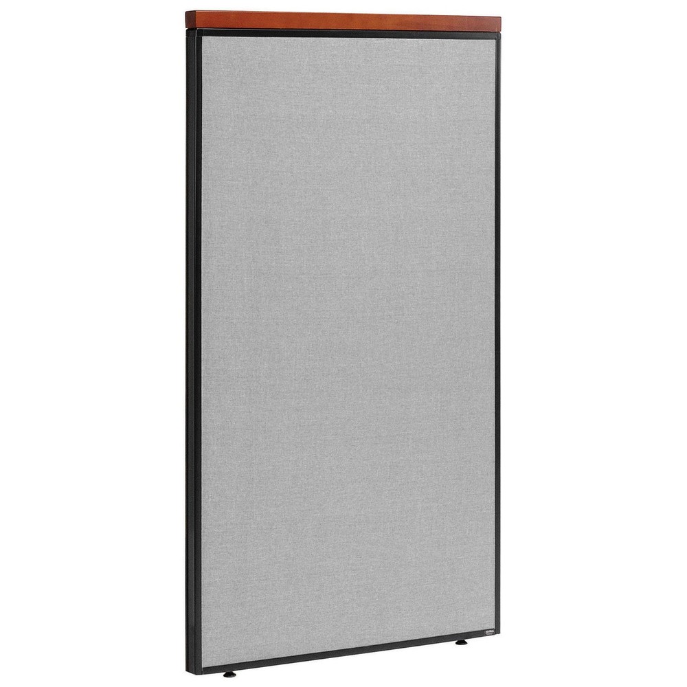 36-1/4"W x 61-1/2"H Deluxe Office Partition Panel Gray