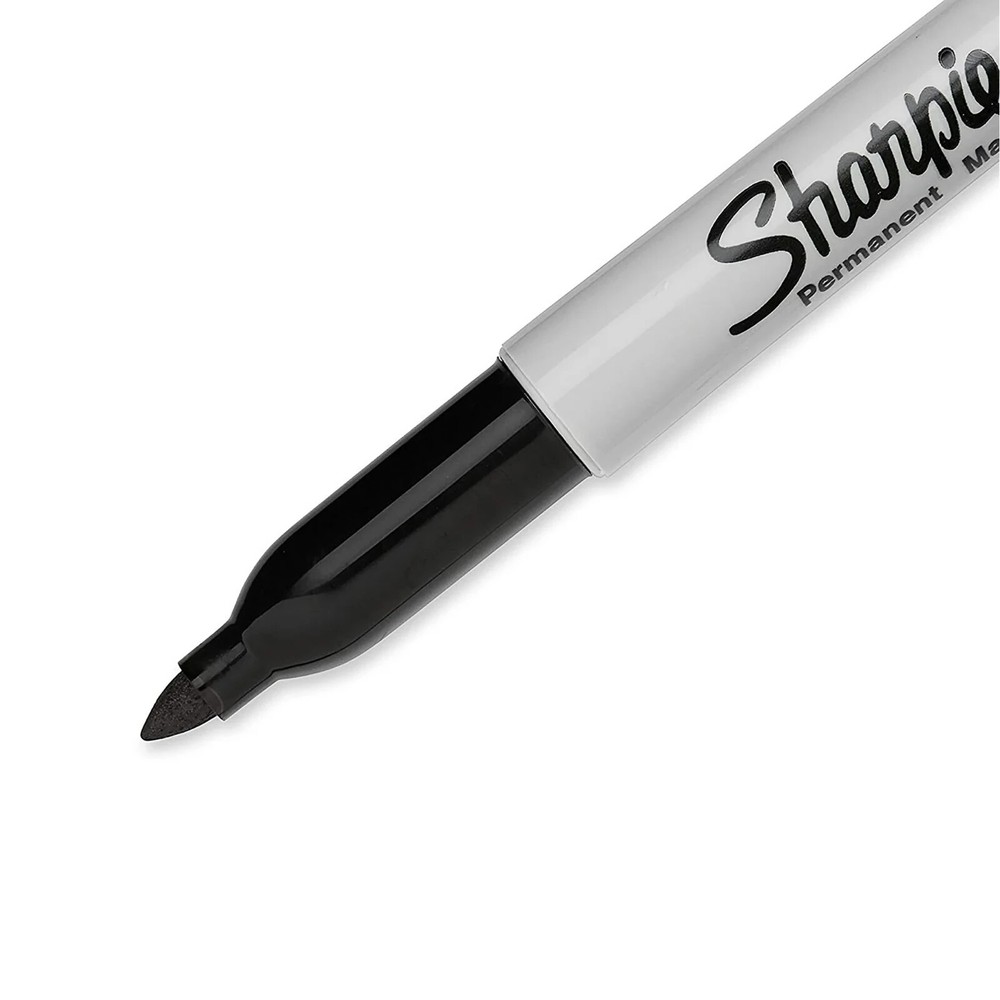 Sharpie Permanent Markers, Fine Point, Black, 5 Count
