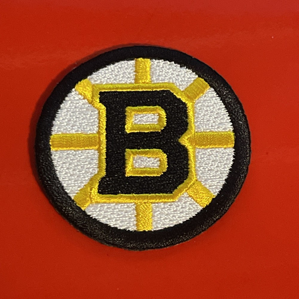 Boston Bruins 2025-Present Black “B” Logo Patch Embroidered 2” Iron On