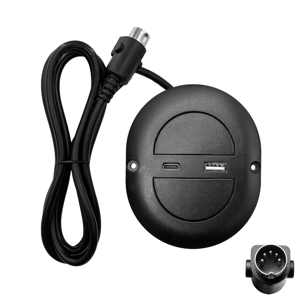 Universal 2 Button Electric Recliner Switch with USB A/C Ports - Easy Install