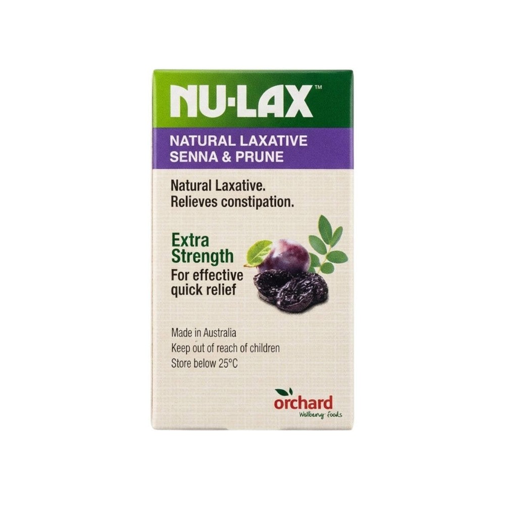 NU-LAX Natural Senna & Prune Tablets Extra Strength 40 Tablets