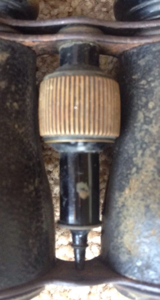 WWI Marchand Paris Field Binoculars/Brass & Leather.