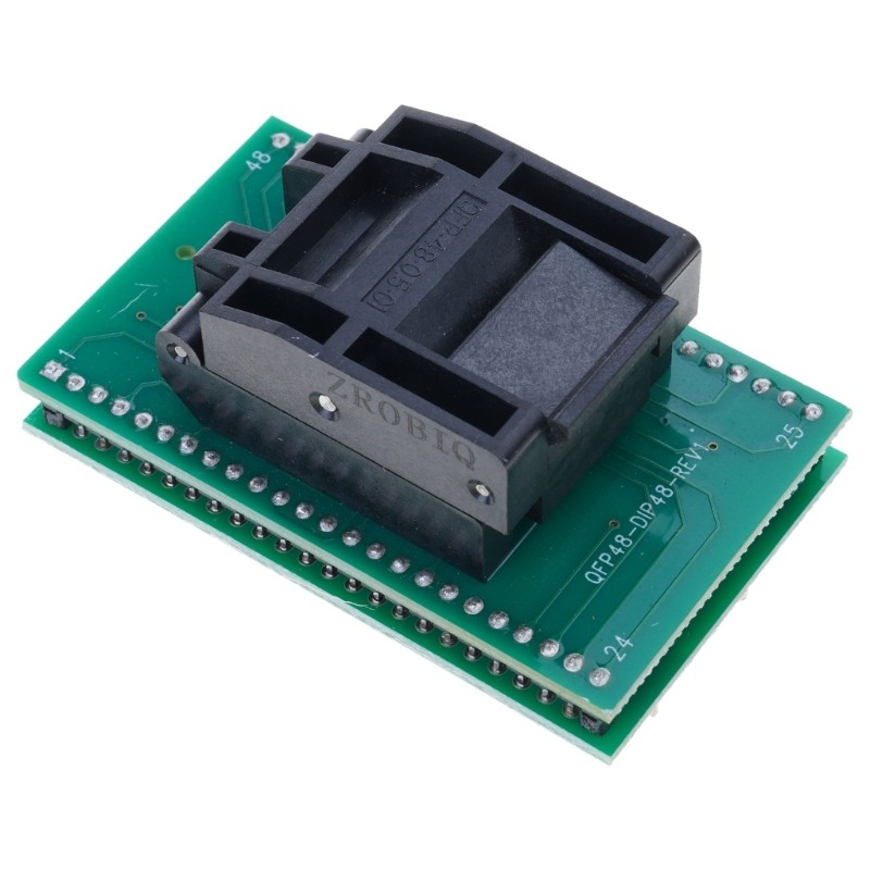 Professional QFP48 to DIP48 Adapter Socket for Chip Programming and Testing