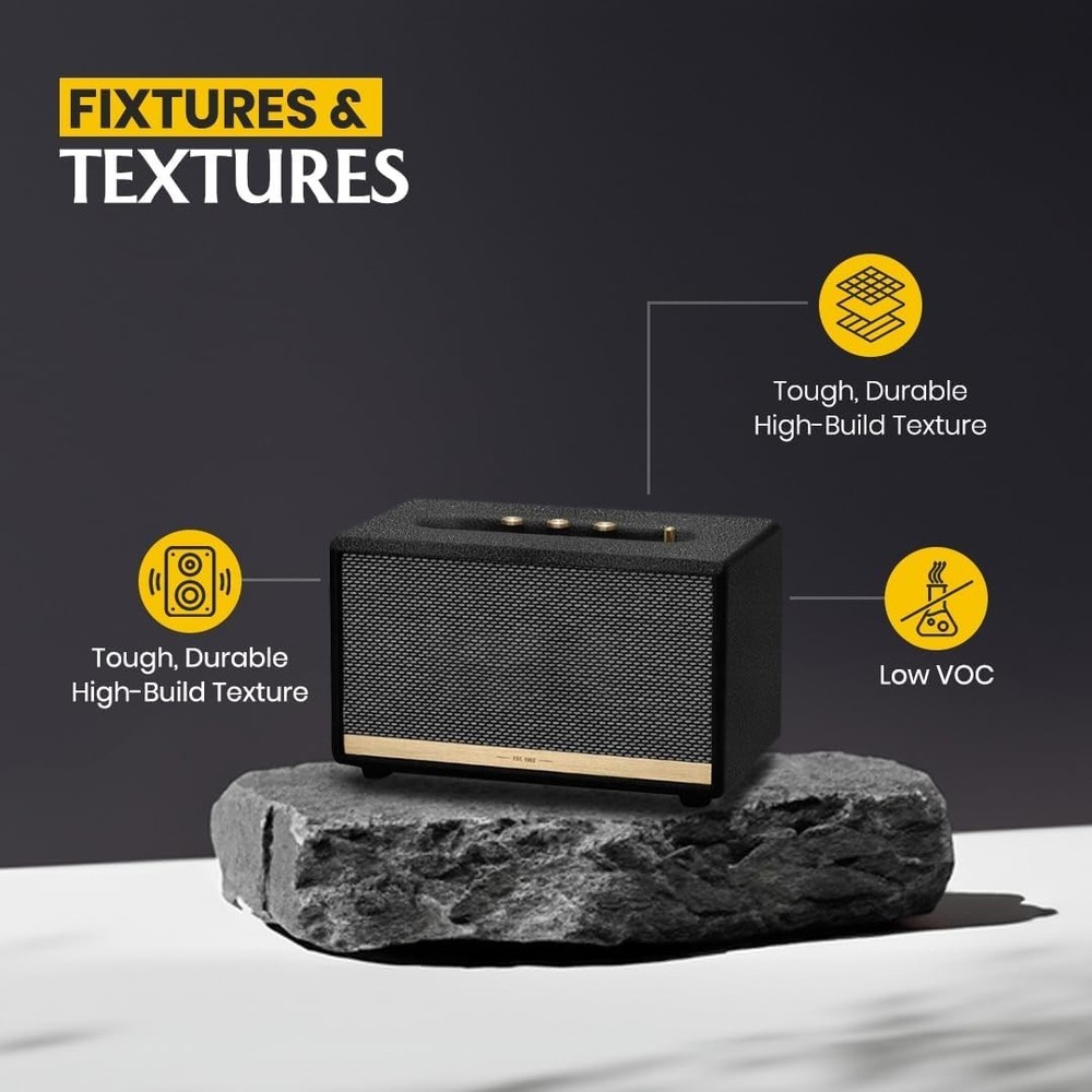 Speaker Paint Black 1 Quart Texture Coating for Speaker Cabinets, Road Cases,...