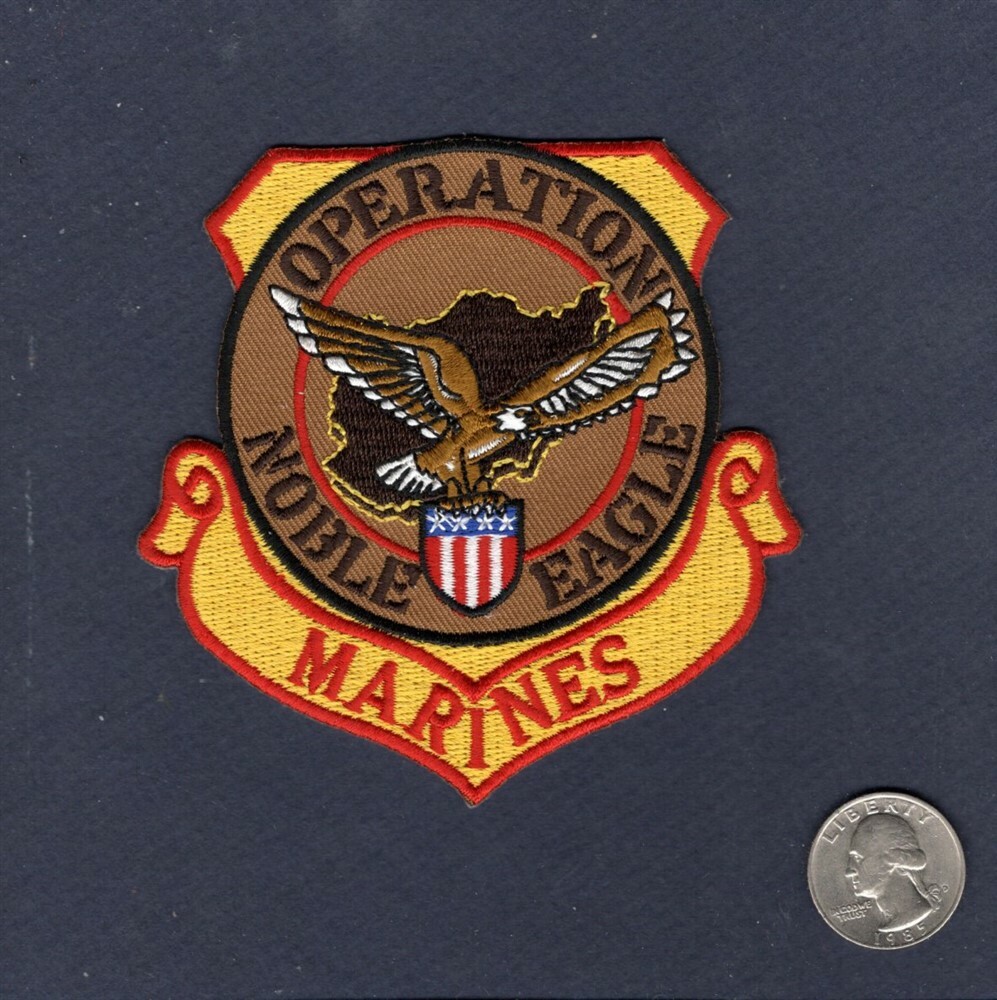 OPERATION NOBLE EAGLE USMC Marine Crops Squadron Unit Veteran Jacket Patch