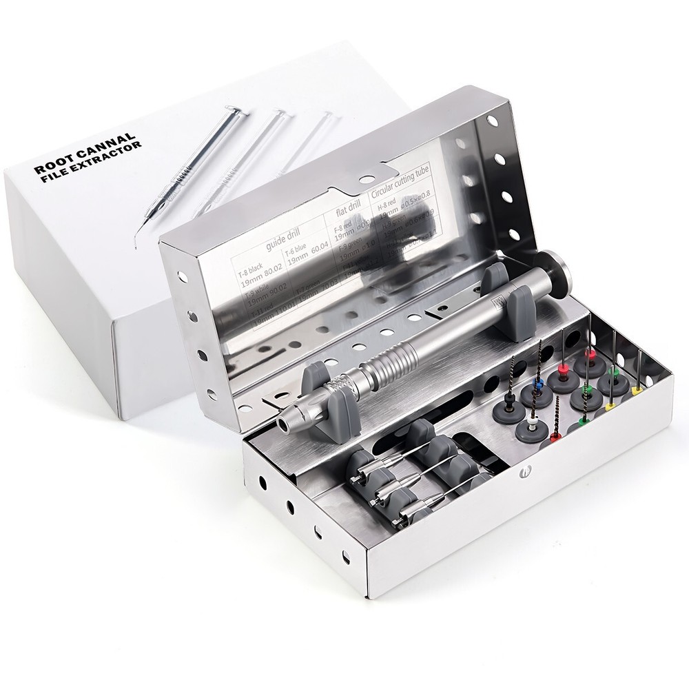 Dental Broken File Extractor Endodontic Removal System Kit Endo Root Canal Tools