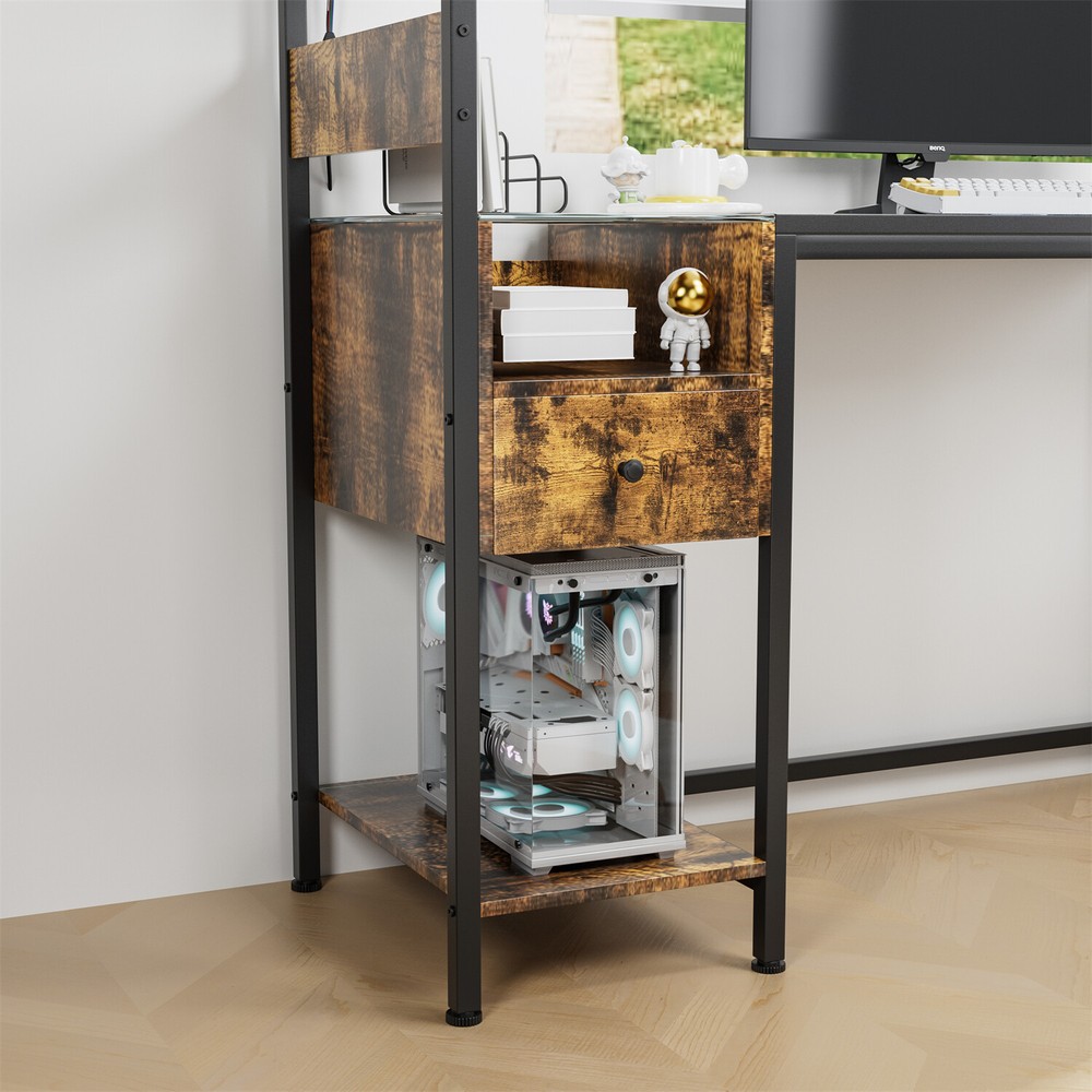 Computer Desk Home Office Desk Writing Table Study Workstation w/ Shelf