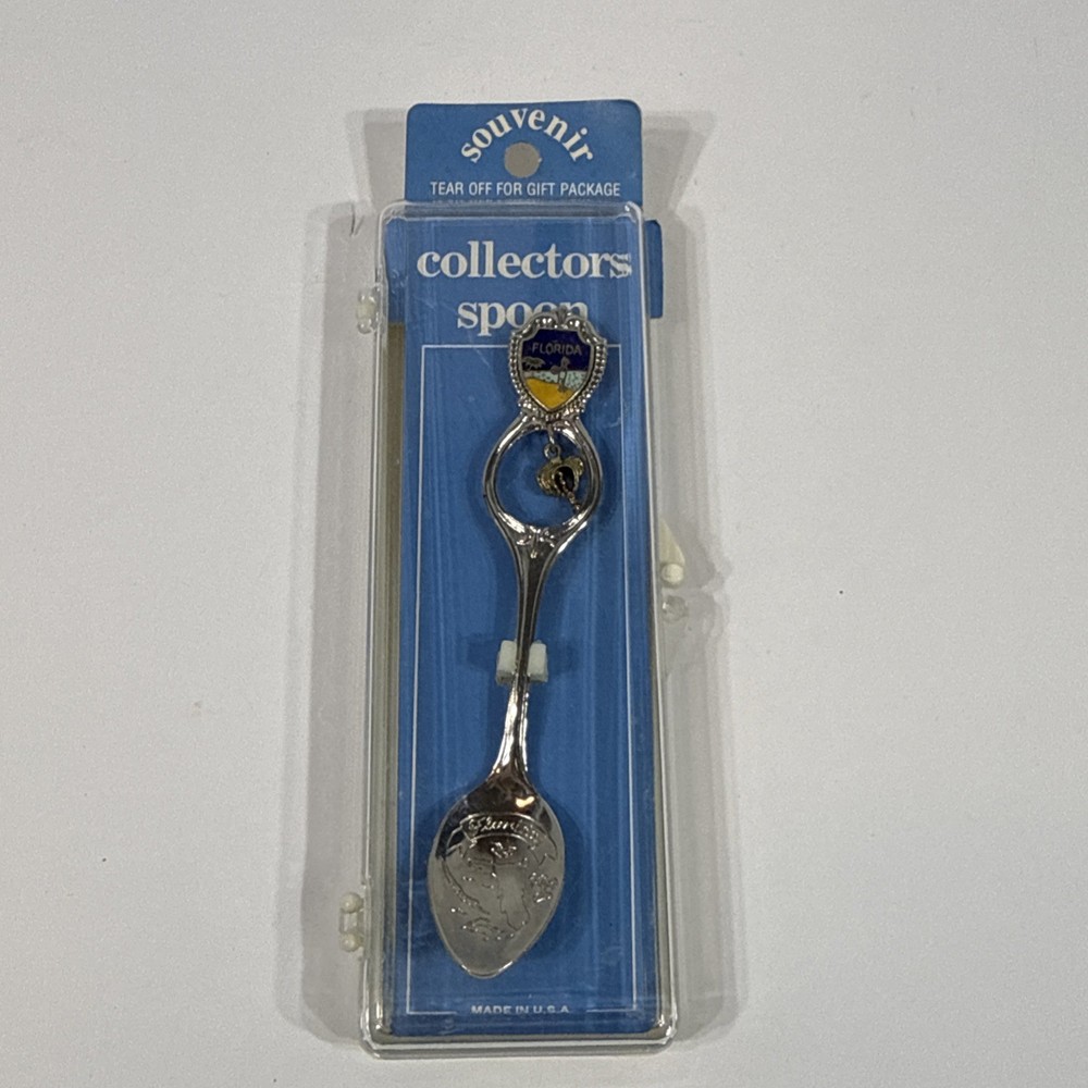Collector Spoon Florida Souvenir Palm Tree Dangle