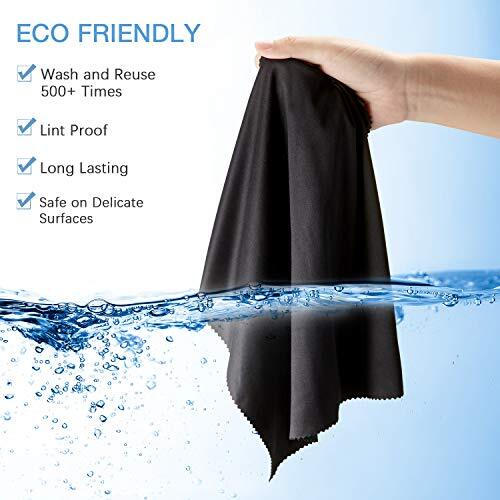 12 Pack Extra Large Microfiber Cleaning Cloth Multicolor For Eyeglasses Devices