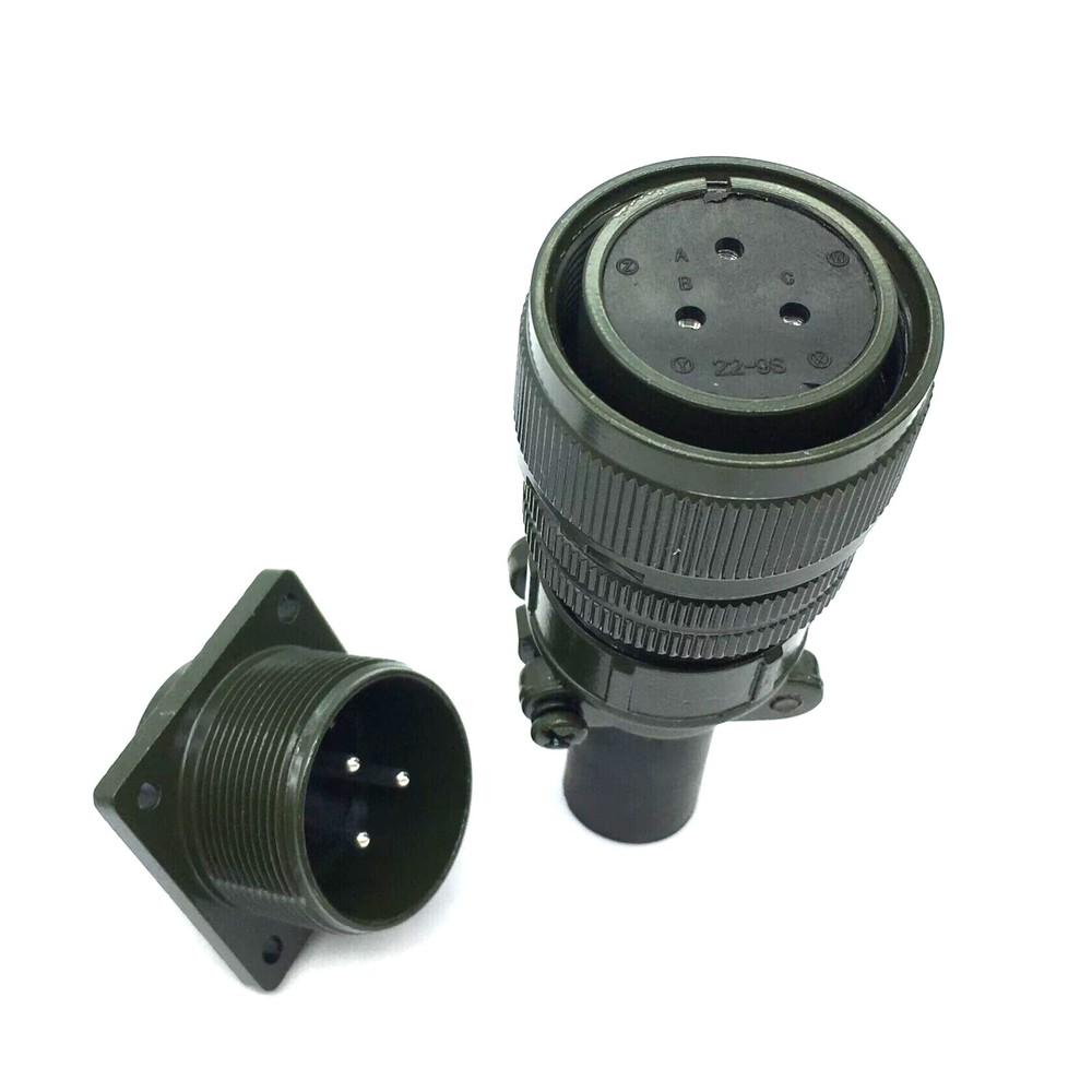 Encoder 3 Pin Aviation plug servo motor connector MS3102A22-9P 3106A22-9S 3 core