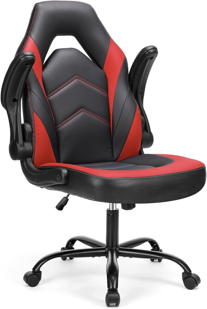 puter Ging Chair - PU Leather Ergonomic Lumbar Support