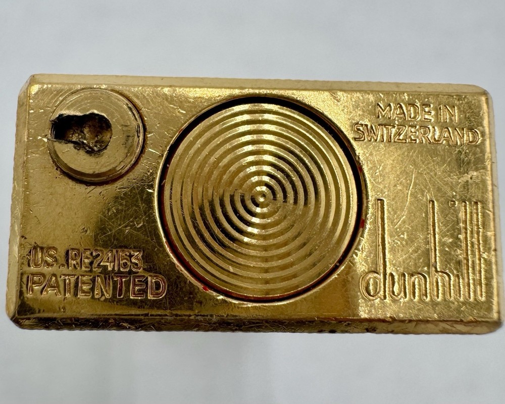 Dunhill Rolla Gas Lighter - Gold Plated.