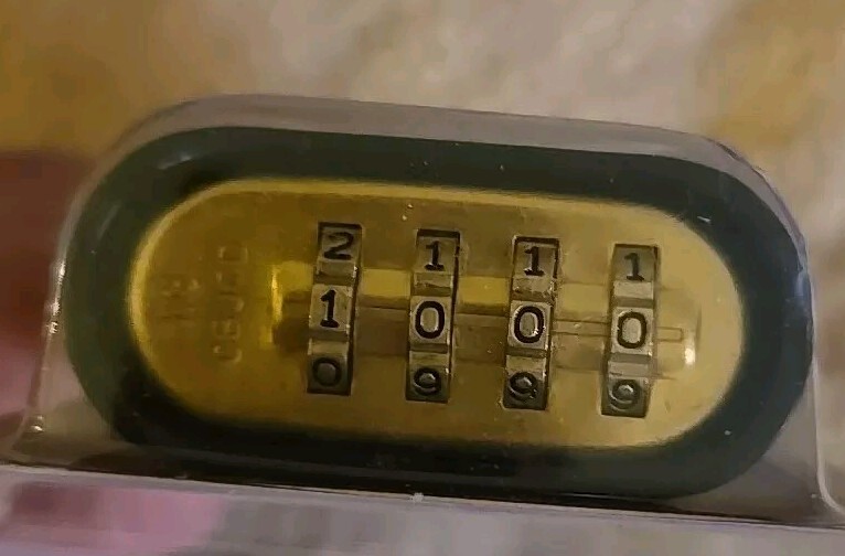 Master Lock - 178D - Black - Combination Padlock - New