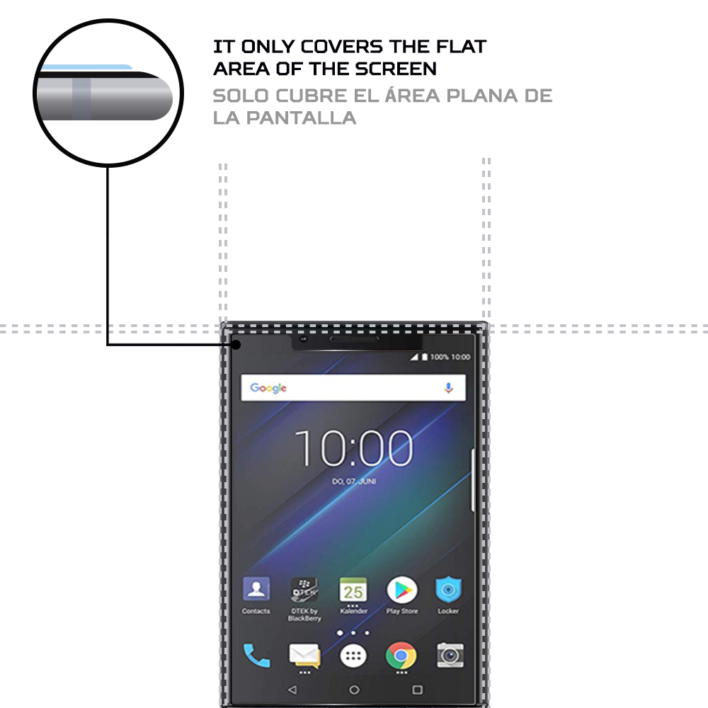 ANTISHOCK Screen protector for Blackberry Key2 le