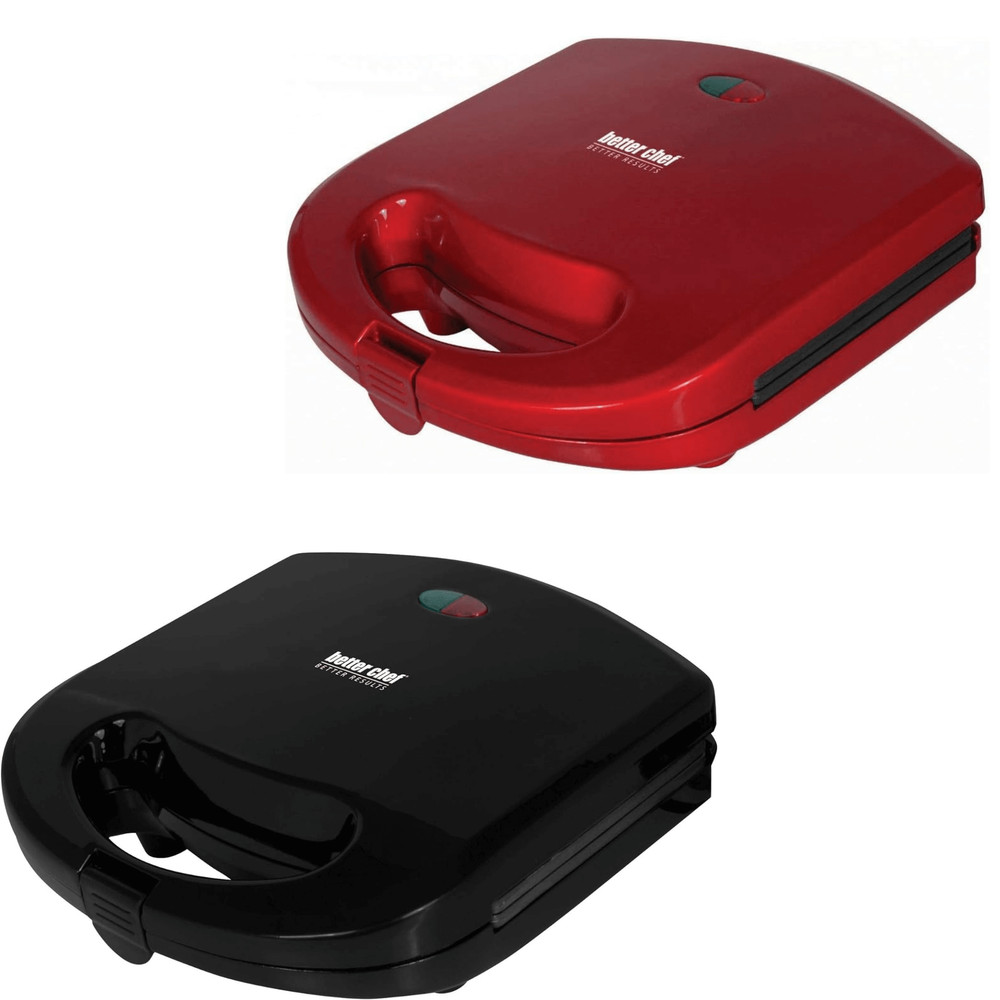 Better Chef Electric 2-Sandwich Grill Press with Nonstick Surface - REFURBISHED