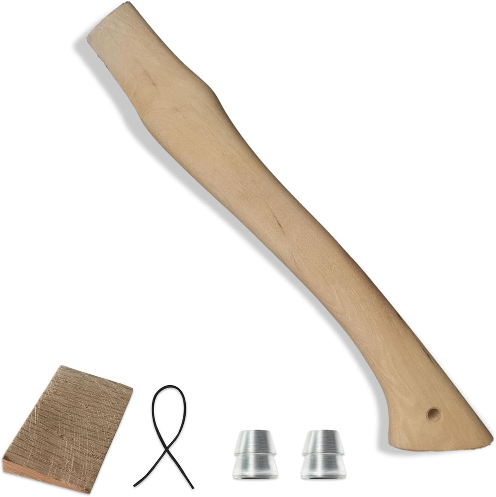 Axe Handle Replacement, 15.75In Hickory Hatchet Handle Replacement for Camping G