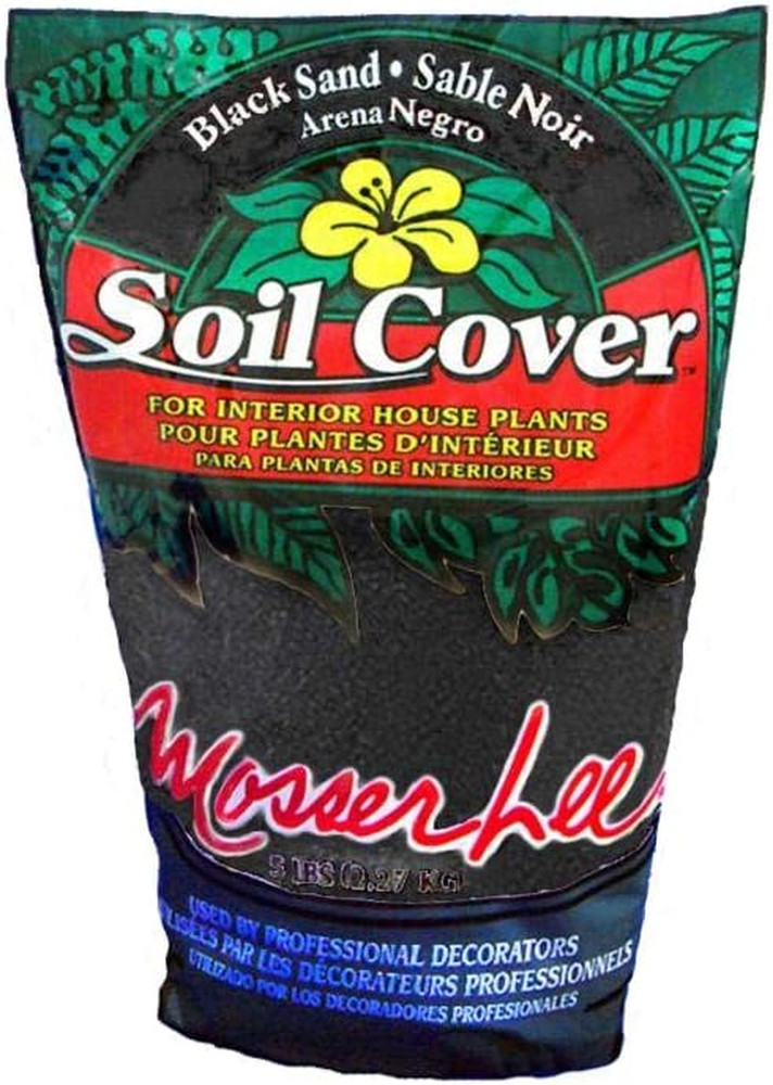 Black Sand Soil Cover, 5 Lb.
