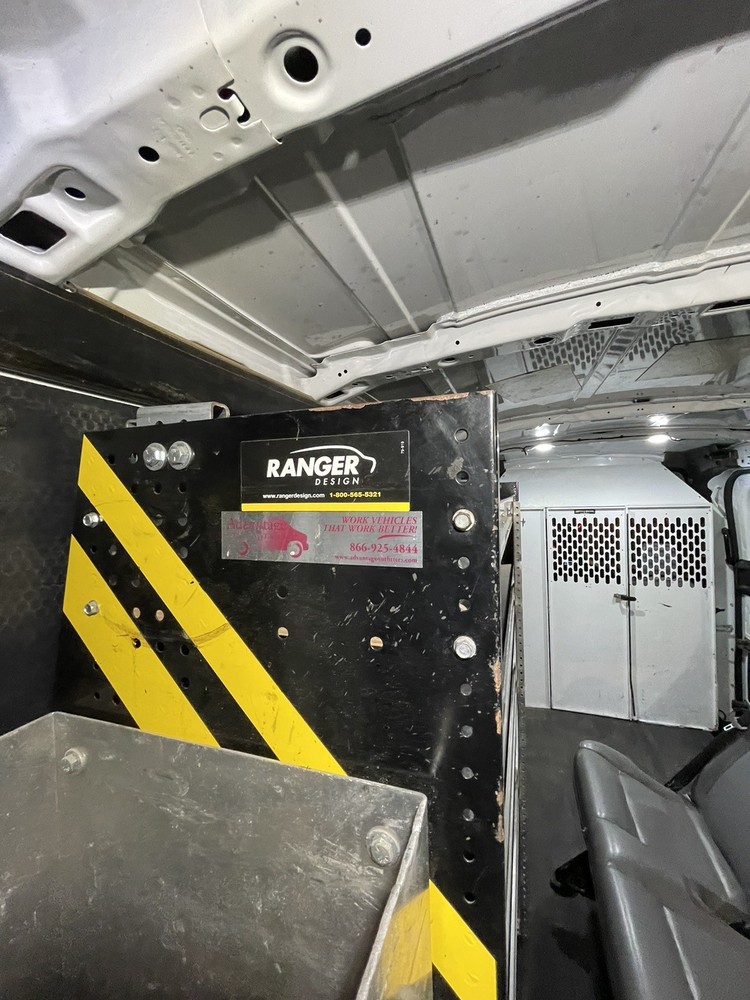 2 used cargo van shelves