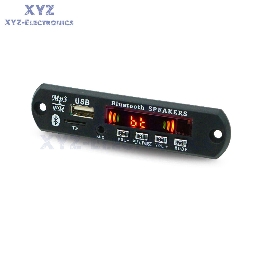 Wireless Bluetooth DC12V MP3 WMA Decoder Board Audio Module USB TF Radio For Car