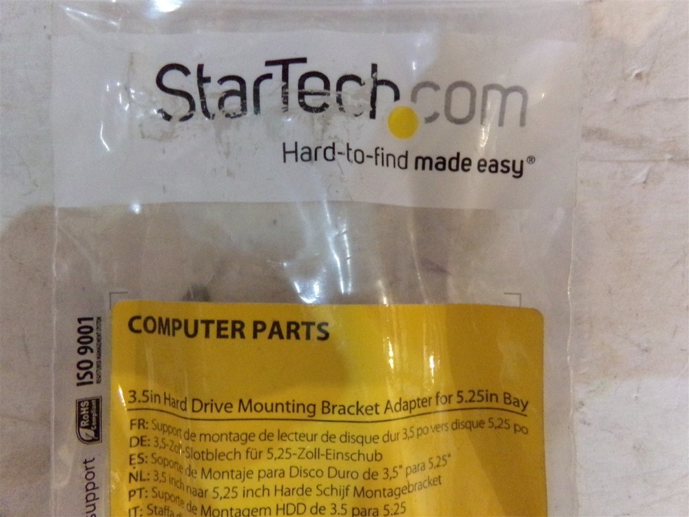 STARTECH.COM 3.5IN HARD DRIVE MOUNTING BRACKET ADAPTER FOR 5.25IN BAY - NEW