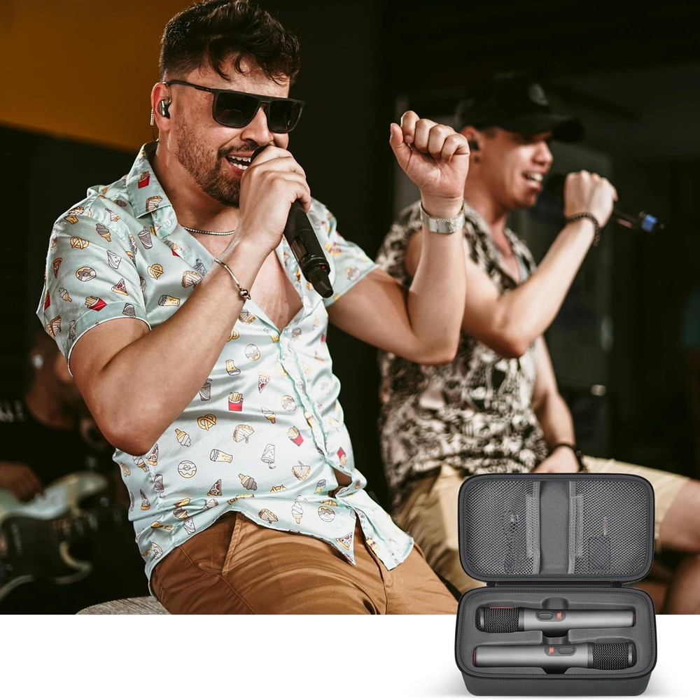Boobowl Bluetooth Microphone Wireless Case Digital Small to Medium, Grey