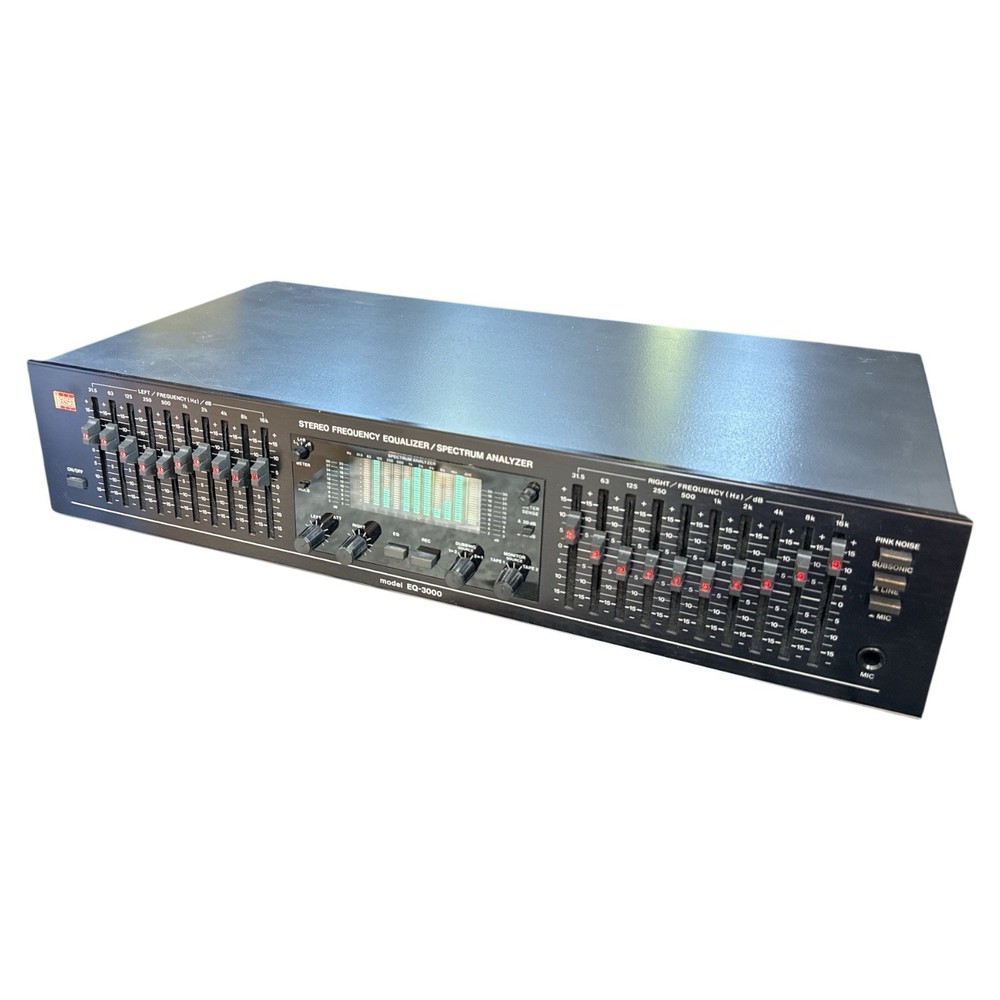 BSR EQ 3000 Stereo Frequency Equalizer Spectrum Analyzer Works Good