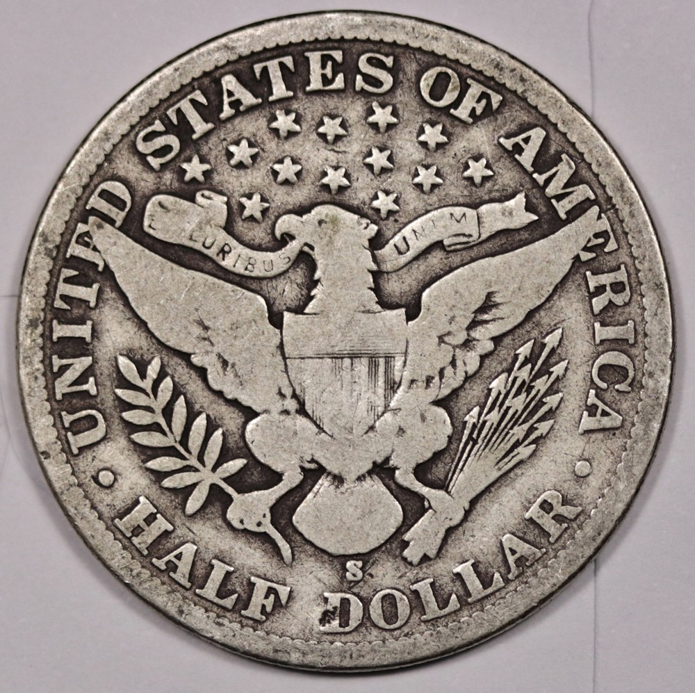 1904-s Barber Half. About Fine. 210461