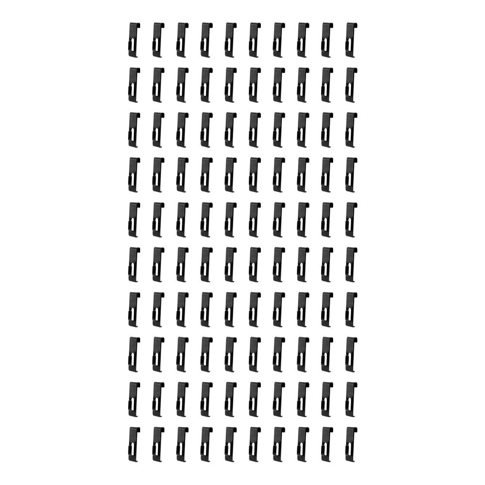 100 PCS Gridwall Utility Hook Grid wall Panel Display Picture Notch Black