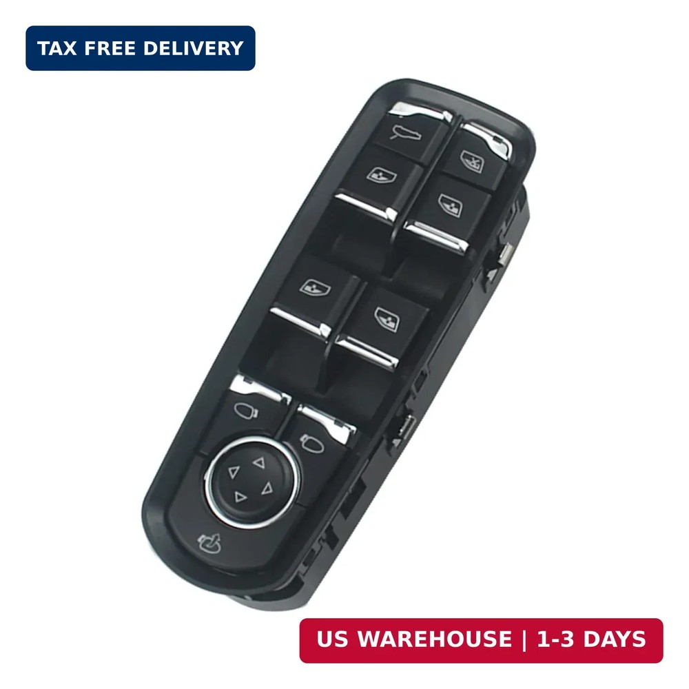 Master Power Window Switch fits Cayenne Panamera Macan 2011-2016, Driver Side Ma