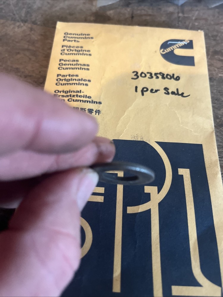 NOS CUMMINS OEM WASHER,PLAIN 3035806