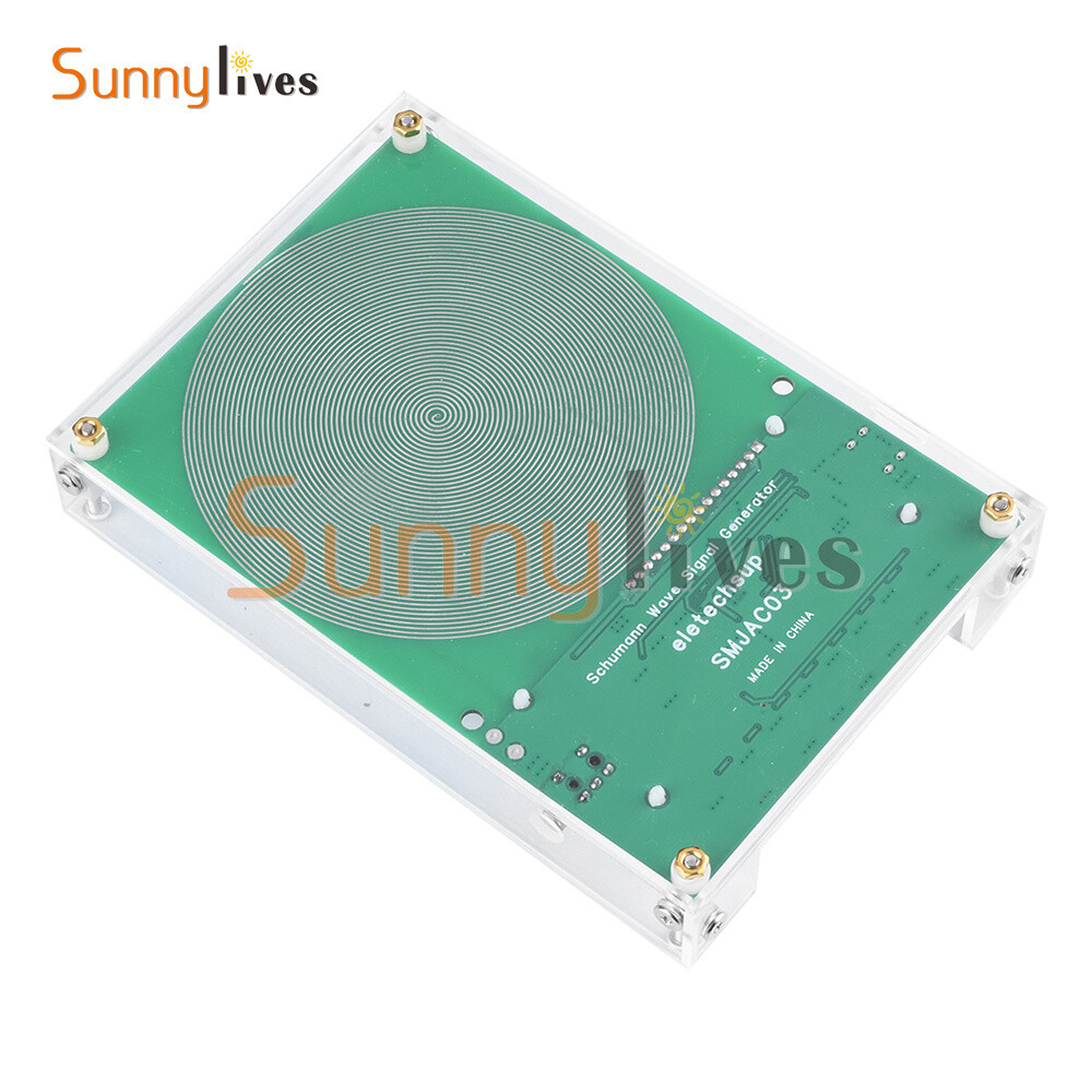 Schumann Wave Generator Pulse Sine Frequency +3.5MM Audio Output Connector +Case