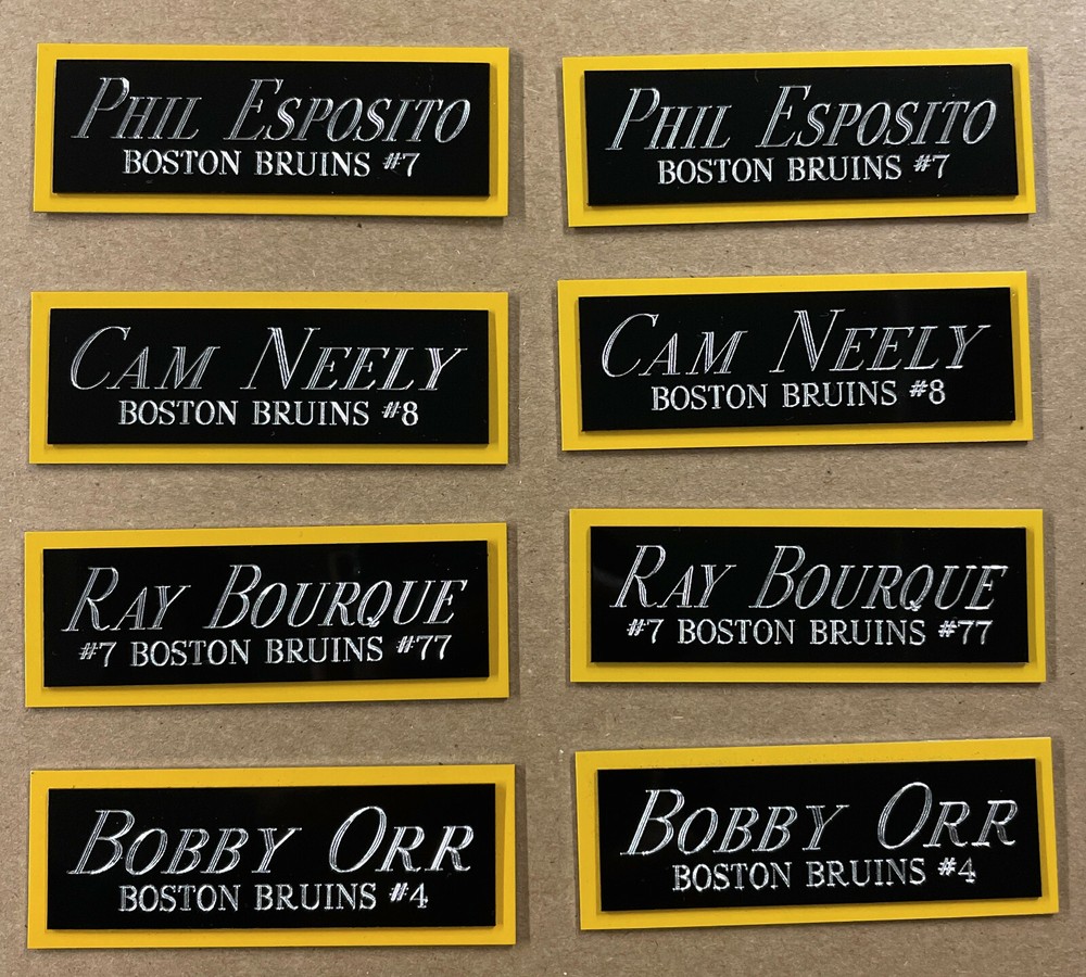 BOBBY ORR BOSTON BRUINS NAMEPLATE FOR AUTOGRAPHED Signed Puck Display CUBE CASE