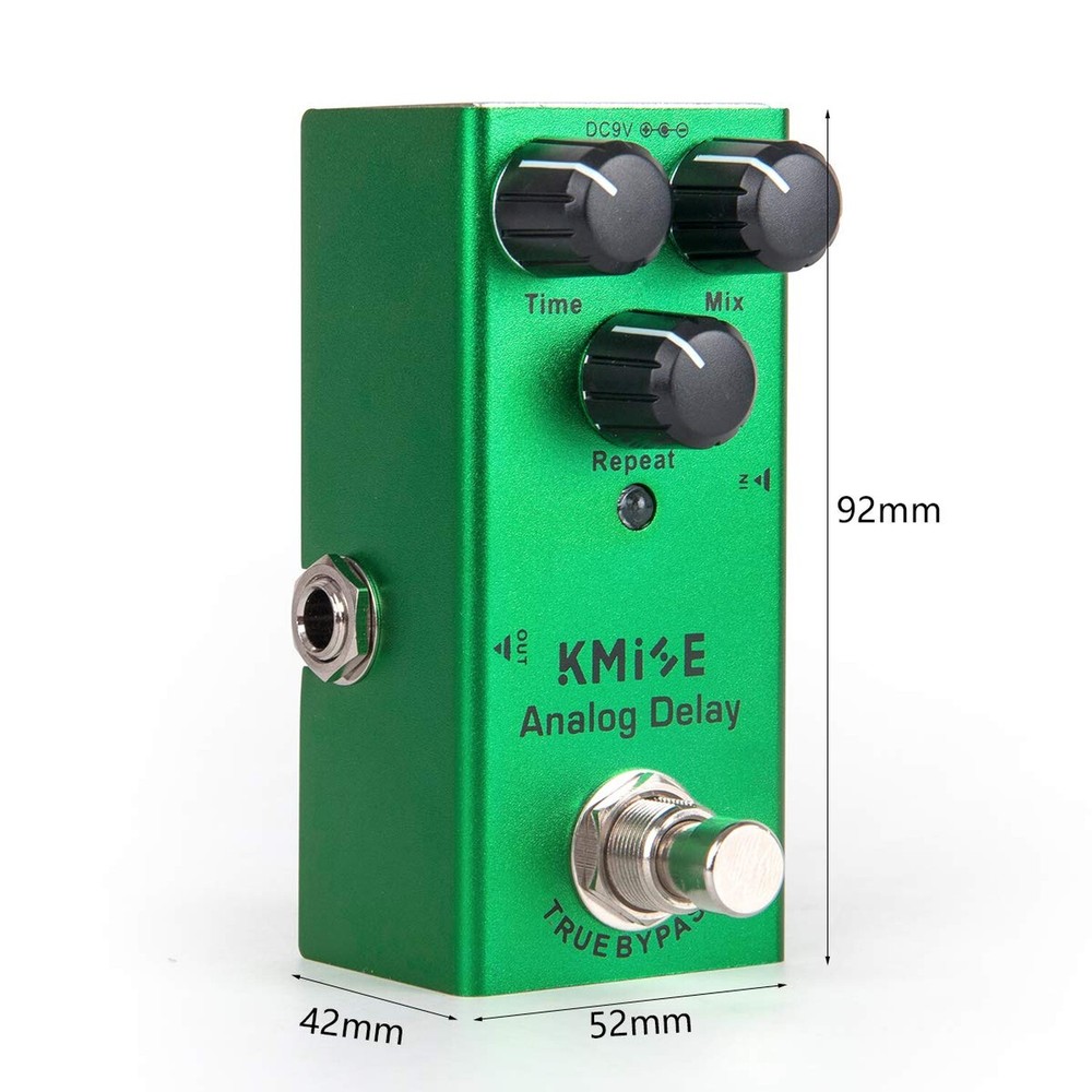 Kmise Analog Delay Electric Guitar Effects Pedal Mini Single Type DC 9V True ...